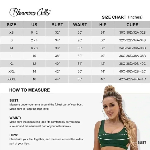 Blooming Jelly  High Waisted Bikini Swimsuit Tie Knot 2pcs Bathing Suits - Picture 3 of 13